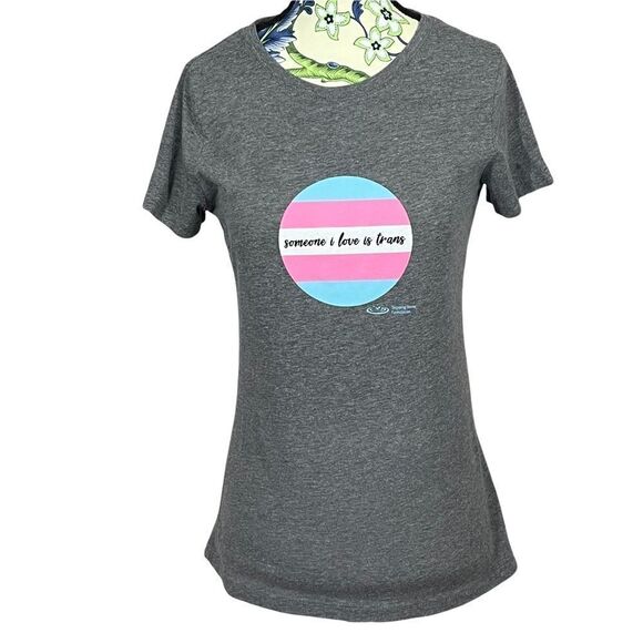 Someone I Love Is Trans Tee Grey Size M - Picture 1 of 2